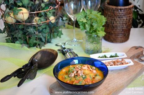 Gambas con Salsa Thai de Coco