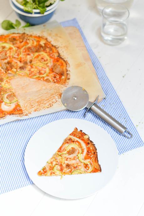Pizza con base de coliflor