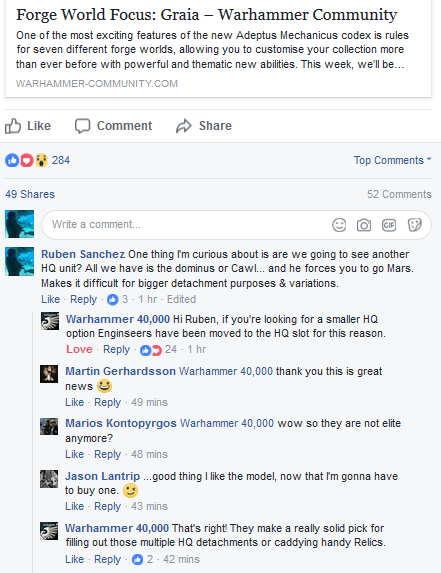 Resumen de Warhammer Community hoy