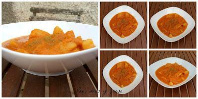 Patatas con salsa de pimientos (tradicional o Crock-Pot)