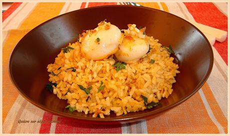 Arroz con sepia y especias