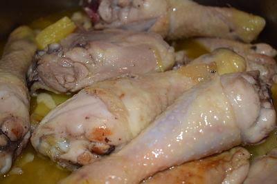 Pollo con Piña en Almíbar