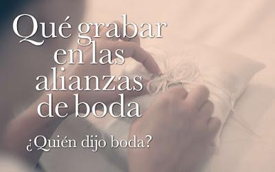 Qué grabar en las alianzas de boda