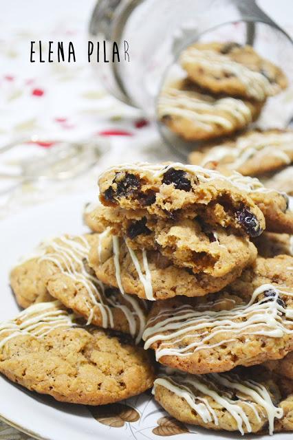 Galletas crujientes de avena y arándanos