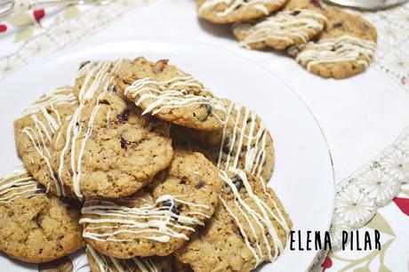 Galletas crujientes de avena y arándanos