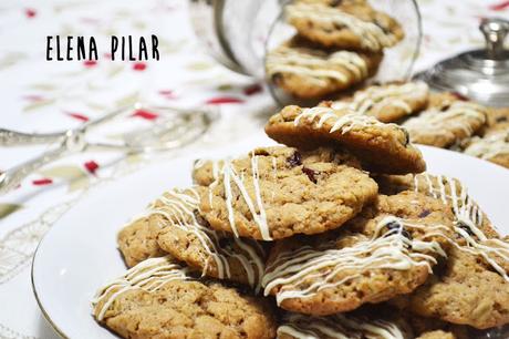 Galletas crujientes de avena y arándanos