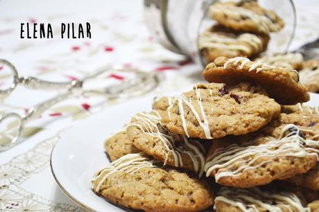 Galletas crujientes de avena y arándanos