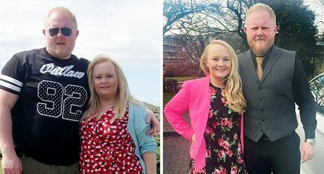 14 increibles  foto de parejas que bajaron de peso juntas y pasaron de muy gordos a totalmente en forma