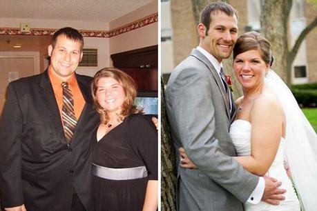 14 increibles  foto de parejas que bajaron de peso juntas y pasaron de muy gordos a totalmente en forma