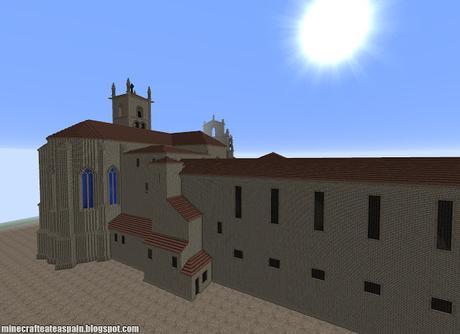 Réplica Minecraft del Monasterio de San Pedro de Cardeña, Burgos, España.