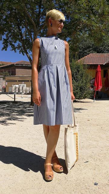 Vestido Bee Sweet Rayas