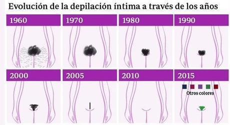 Evolución del vello del chichi