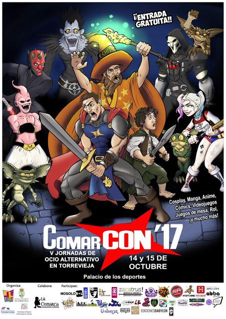 Cartel oficial de la ComarCon17 (14 y 15 de octubre)