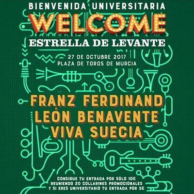 Franz Ferdinand, León Benavente y Viva Suecia dan la bienvenida a los universitarios de Murcia