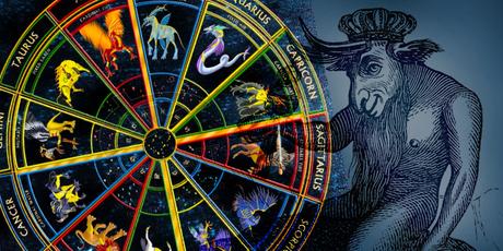 signos zodiacales con demonio cabeza de cabra