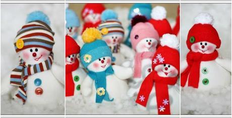 Manualidades- Muñeco de nieve con algodón