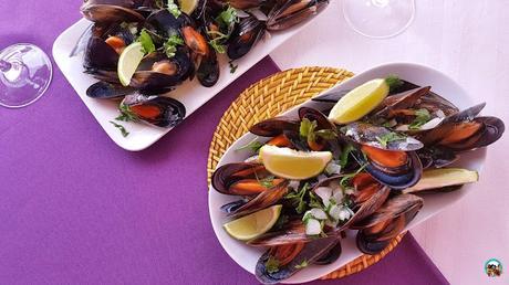 Mejillones con mantequilla y lima