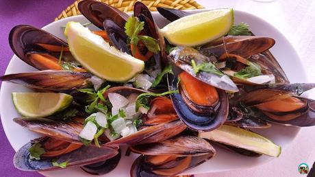 Mejillones con mantequilla y lima