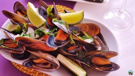 Mejillones con mantequilla y lima