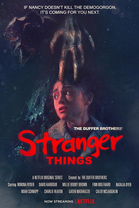 Estos pósters de Stranger Things inspirados en películas de los 80 son realmente geniales