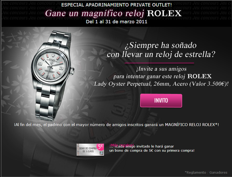 Rolex En Marzo gana un reloj ROLEX