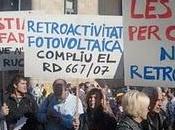 Manifestación Barcelona contra retroactividad fotovoltaica