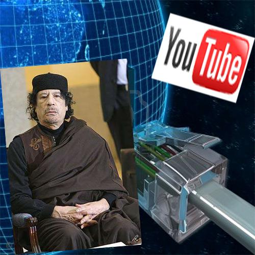 Video de Gadafi en la red