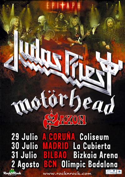 Cartel Gira Judas Priest 2011