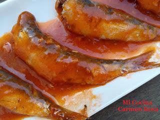 SARDINITAS (MANOLITAS DE MALAGA) EN SALSA CON COMINO Y PIMENTON