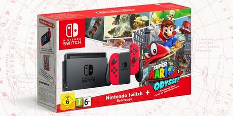 Se anuncia pack de Nintendo Switch con Super Mario Odyssey con joy-con rojo