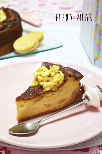 Cheesecake con miel y galletas Oreo Golden