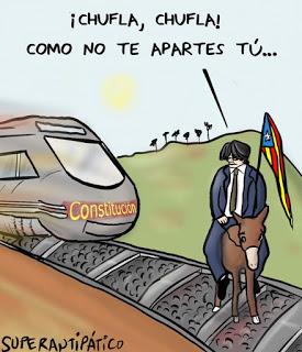 El rey desnudo, el referéndum catalán y el choque de trenes.