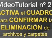 Videotutorial nº25 Cómo MOSTRAR CUADRO dialogo para CONFIRMAR ELIMINACION