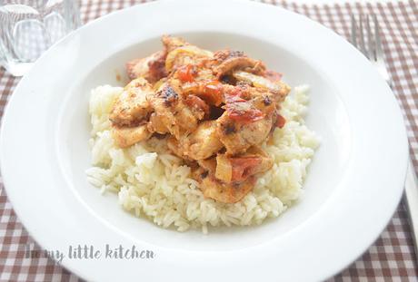 Pollo marinado en za'atar