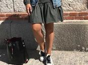 Green denim