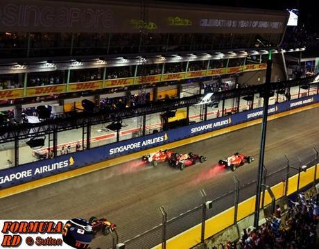 Récords del GP de Singapur 2017 | Hamilton brilla en la caótica noche de Ferrari