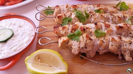 Souvlaki de pollo