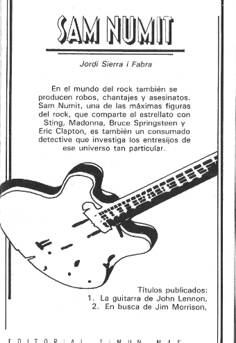 Sam Numit, superdetective rockero (O algo así)