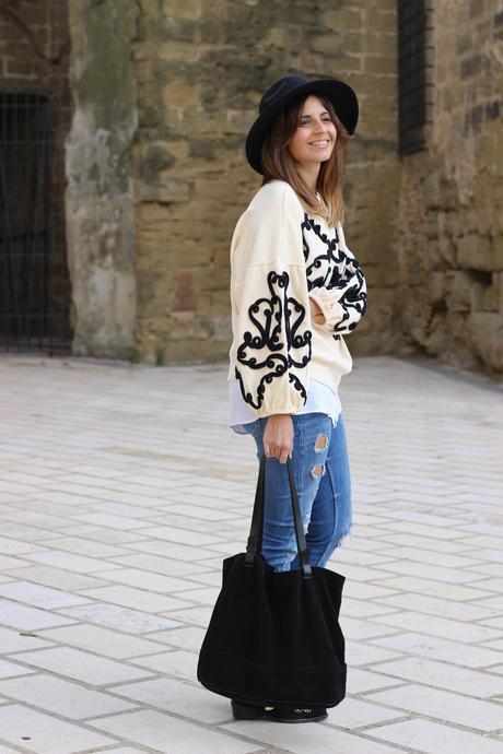 look sudadera zara olivia palermo blog de moda