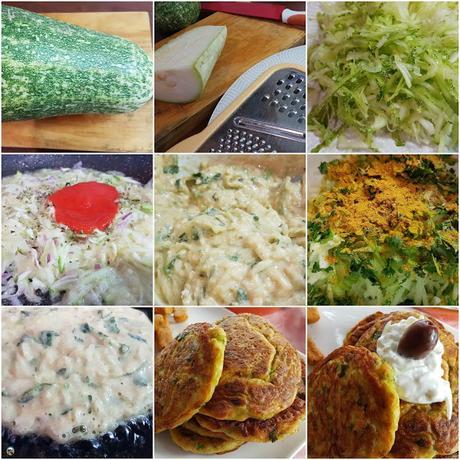 Tortitas de calabacín Tortitas de calabacín