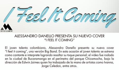 Alessandro Danello presenta su nuevo cover “I feel it coming”