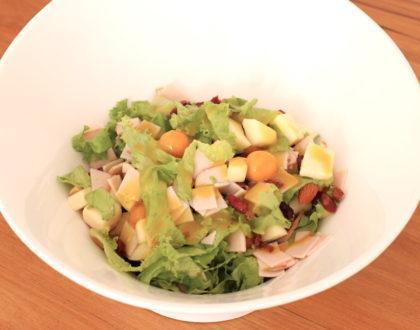 Ensalada navideña, fácil, rápida y deliciosa.