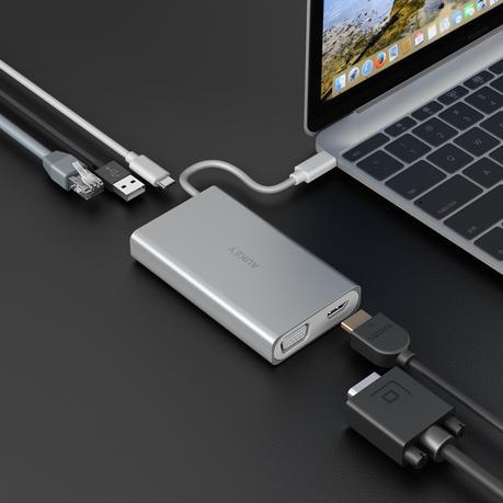 A revisión Multipuerto Aukey Hub USB-C CB-55. Lo bueno y lo malo para seleccionar su compra
