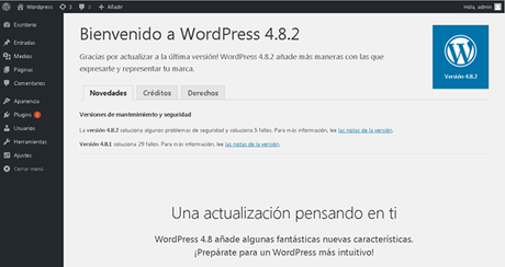 Si usas WordPress, actualiza a la última versión para estar protegido actualizado