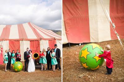 Detalles de una boda real inspirada en el circo