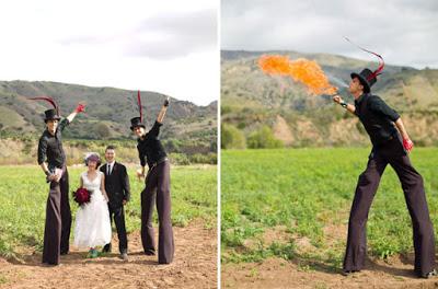 Detalles de una boda real inspirada en el circo