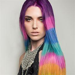 Color Fantasía en el cabello 2017 -2018 paso a paso