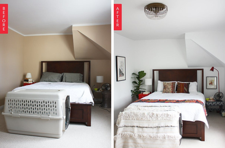 8 Sencillos antes y después de un dormitorio