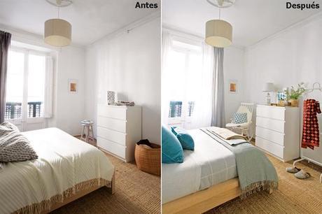 8 Sencillos antes y después de un dormitorio