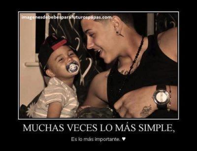 imagenes de bebes y papas con frases amor